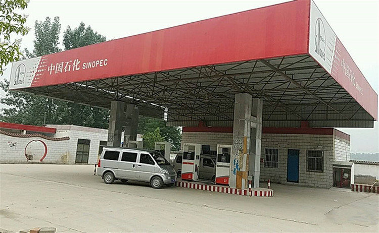 胶州加油站钢结构网架案例5
