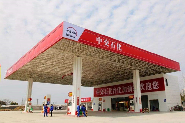 胶州加油站钢结构网架案例6